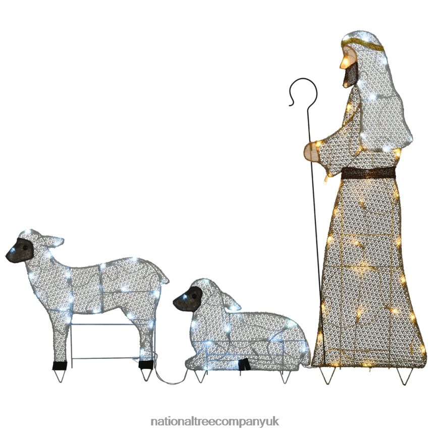 decoration | National Tree Company LED Shepherd with Sheep Decoration F2L4F669